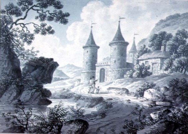 Landskapsskisser av Joseph Francis Burrel
