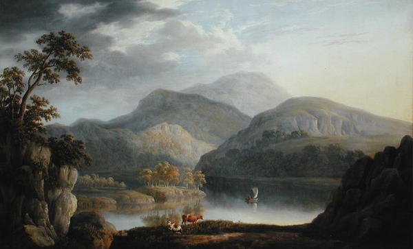 Ett sjölandskap av Joseph Francis Gilbert