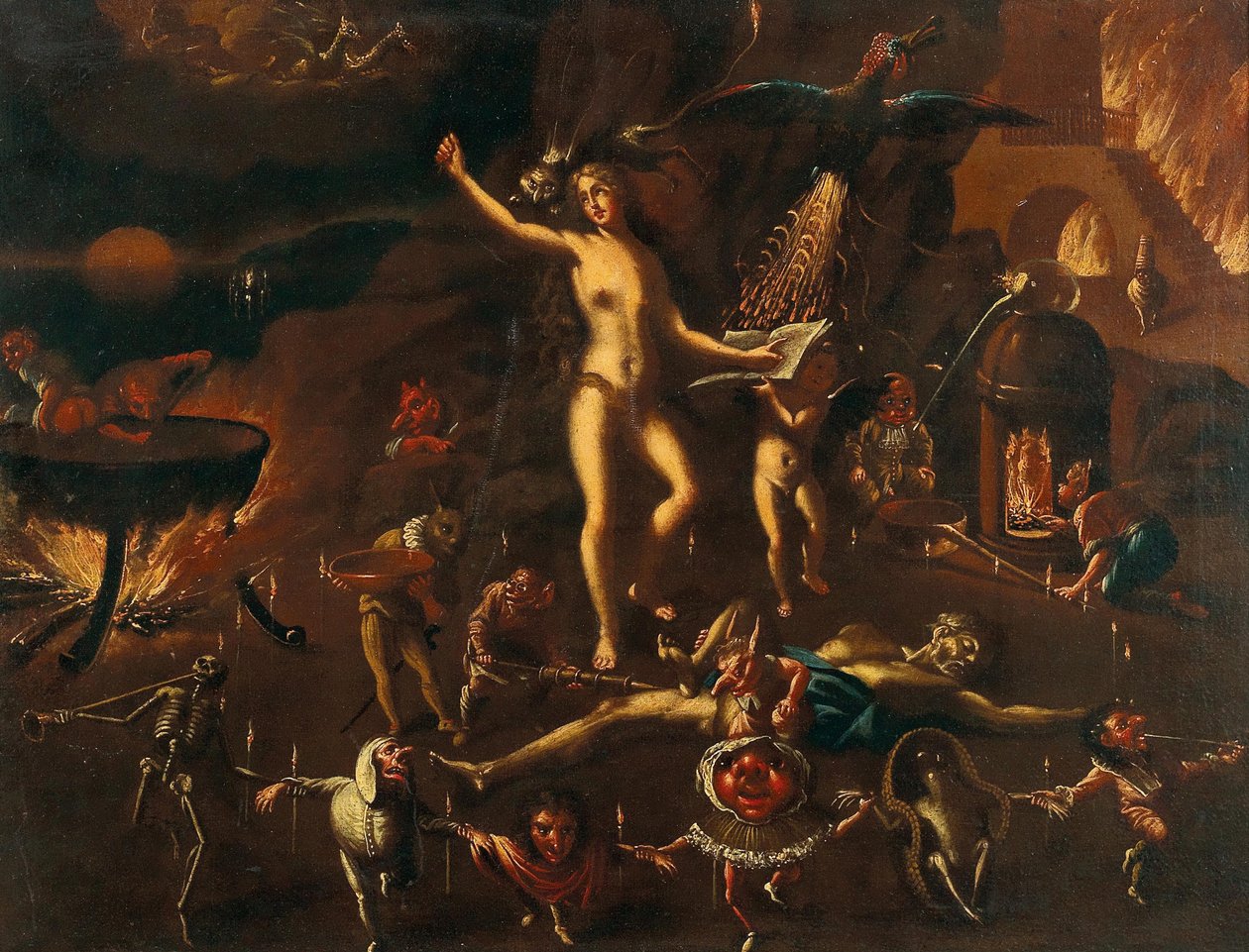 En trolldomsscen. av Joseph Heintz the Younger