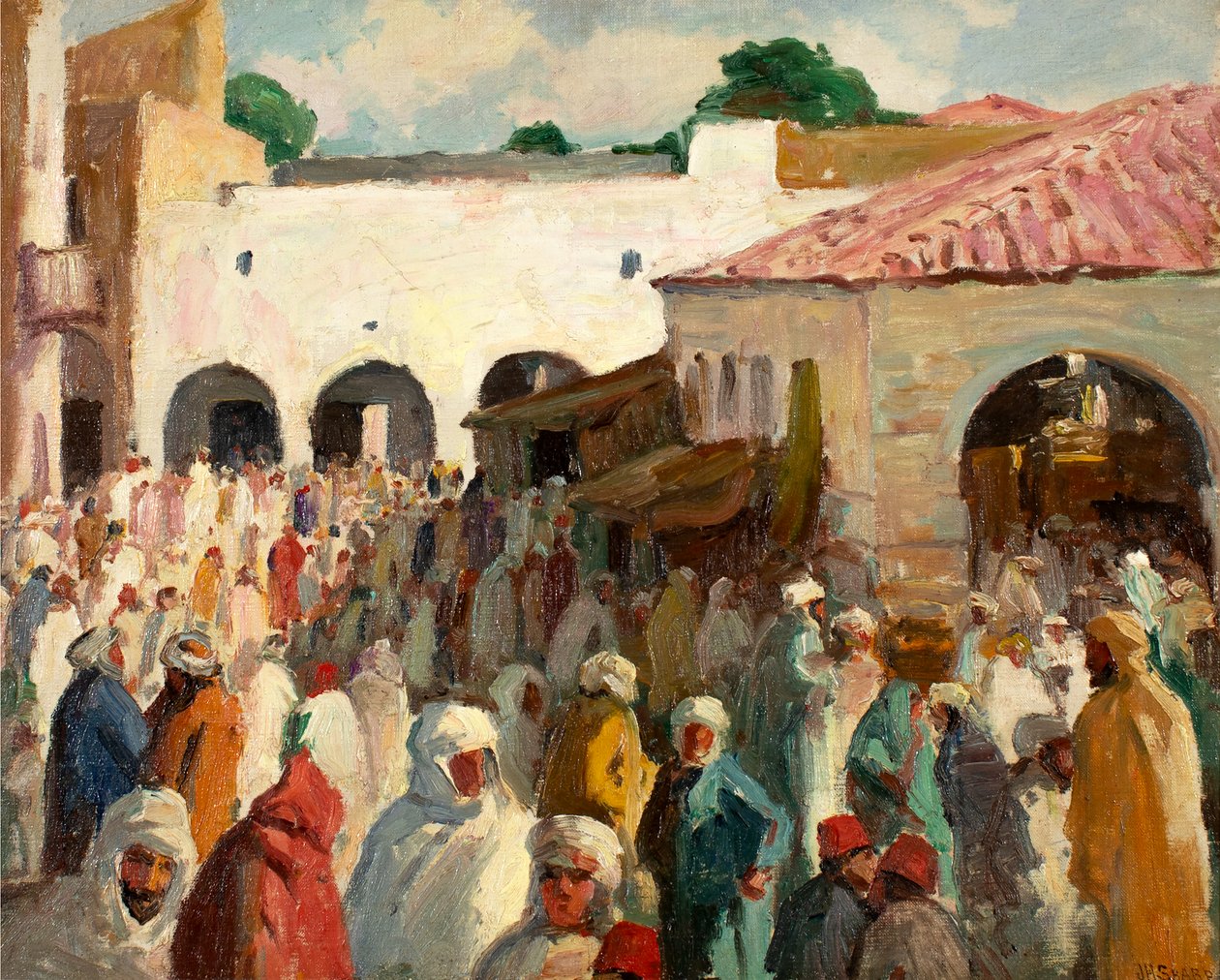 Sidi-bou-Said (Tunisien) av Joseph Henry Sharp