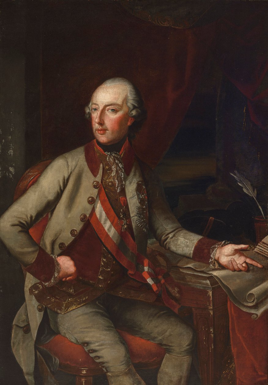 Porträtt av kejsar Josef II av Joseph Hickel
