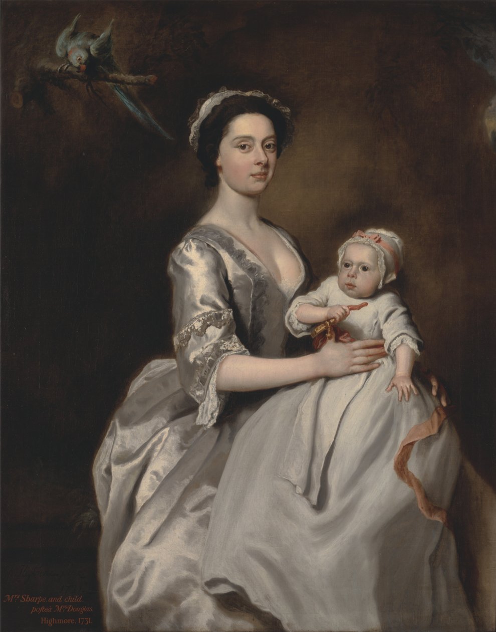 Mrs Sharpe och hennes barn av Joseph Highmore