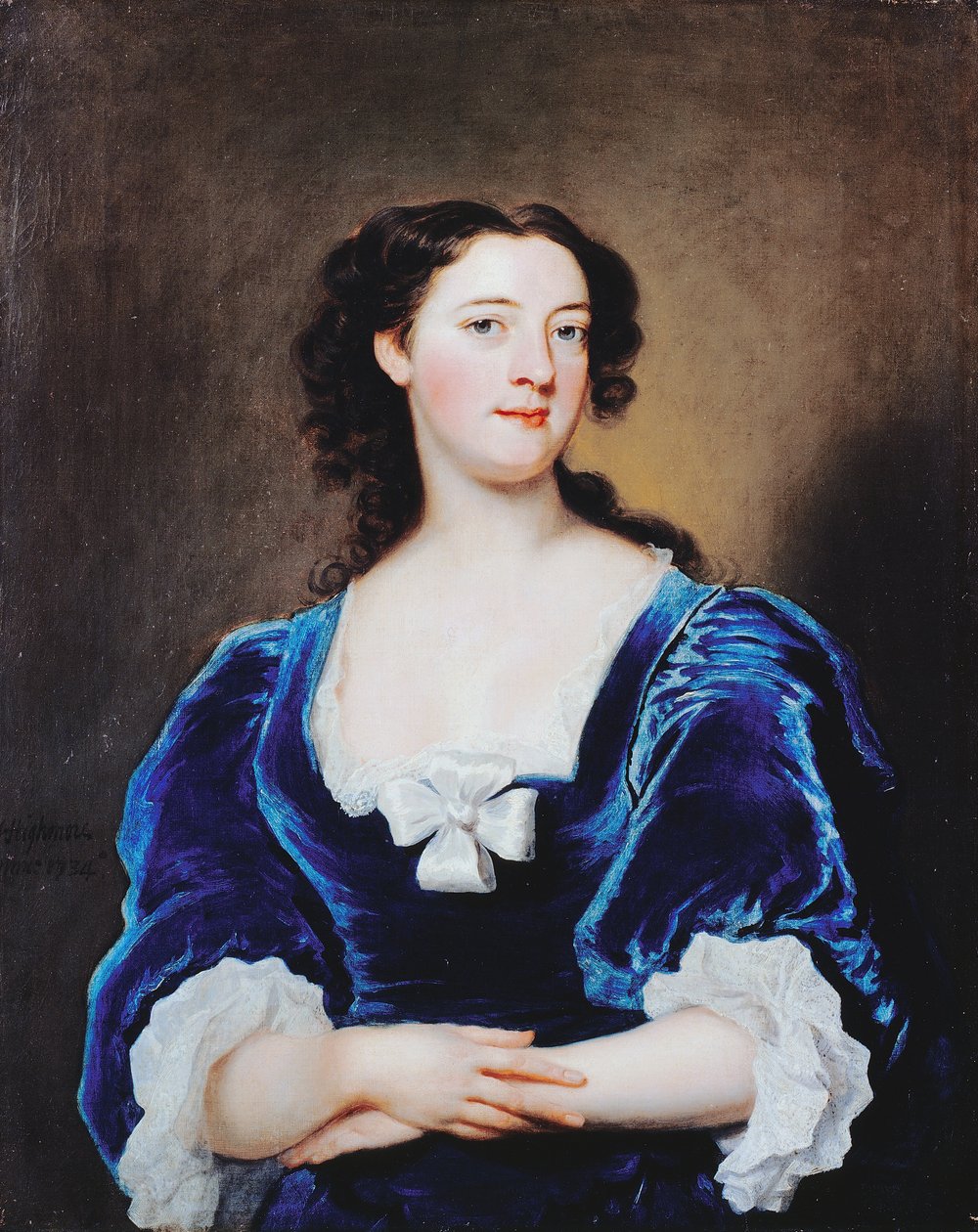 Porträtt av en dam av Joseph Highmore