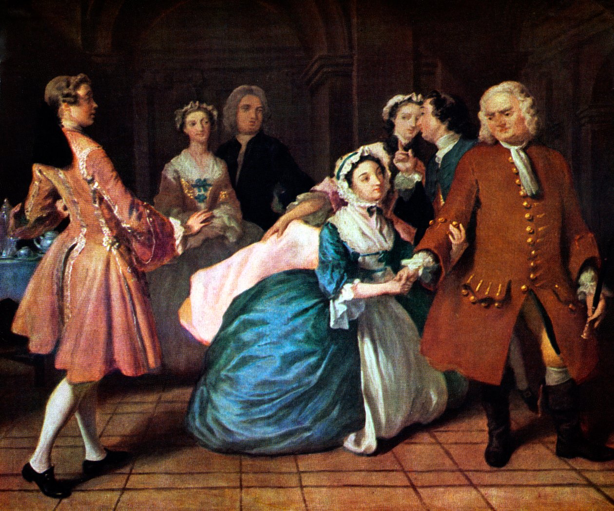 Samuel Richardson - scen av Joseph Highmore