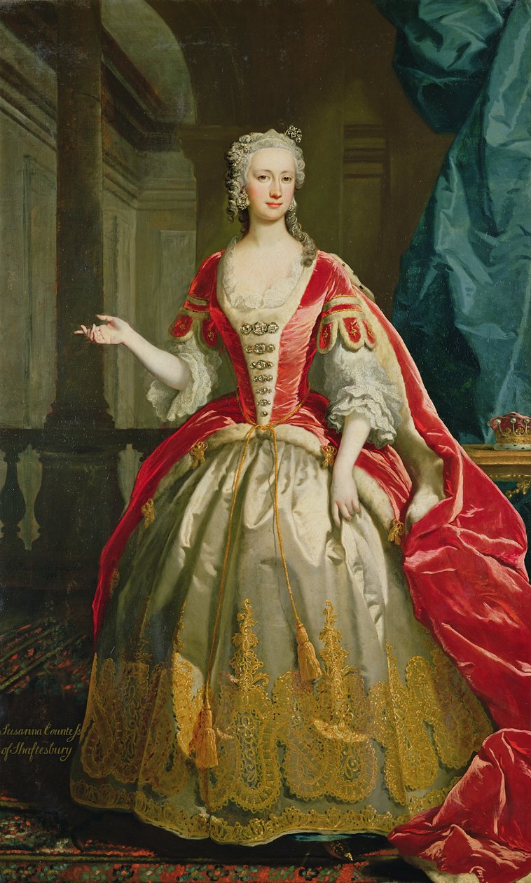 Susanna, 4:e grevinnan av Shaftesbury, 1744 av Joseph Highmore