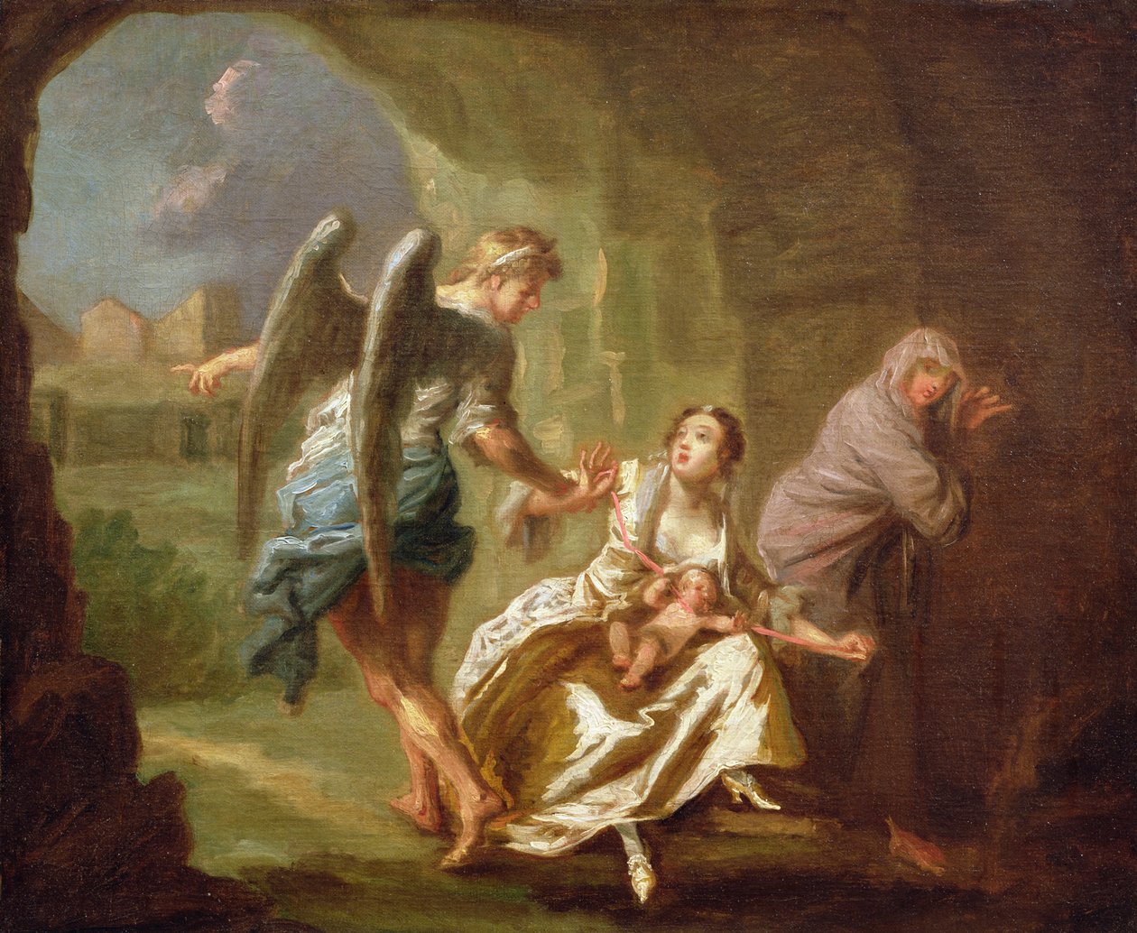 Barmhjertighedens engel, c.1746 swed av Joseph Highmore