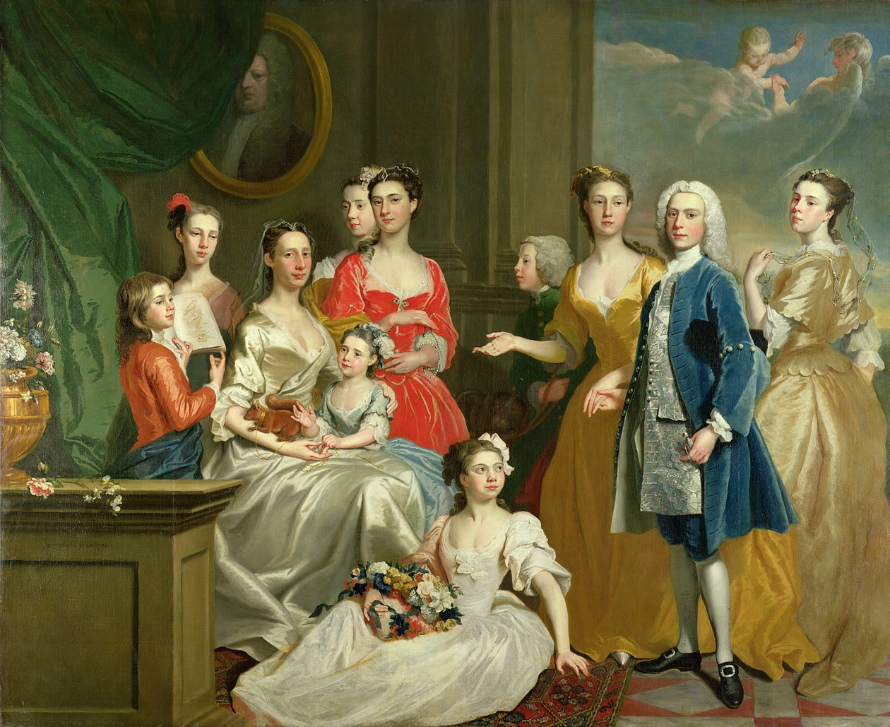 Familjen till Eldred Lancelot-Lee, 1736 av Joseph Highmore