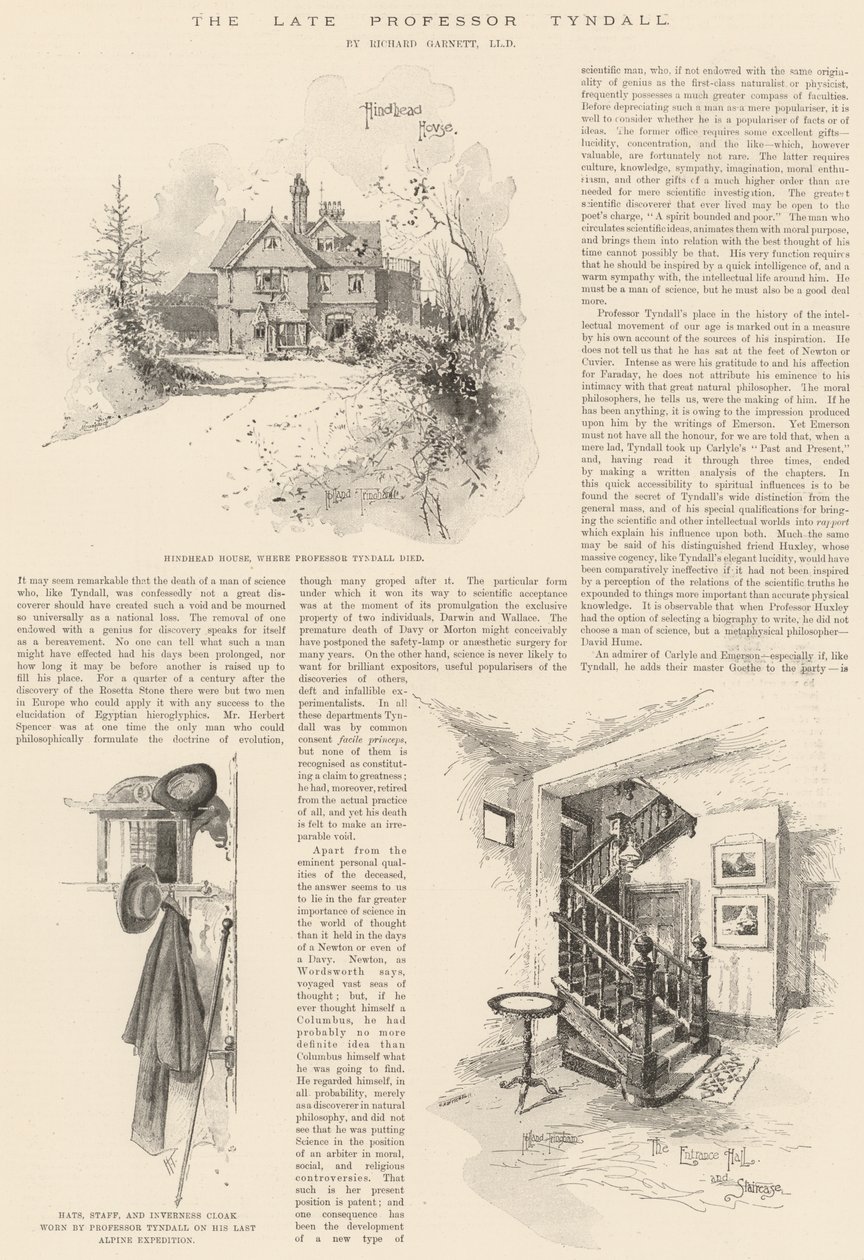 Den framlidne professor Tyndall av Joseph Holland Tringham