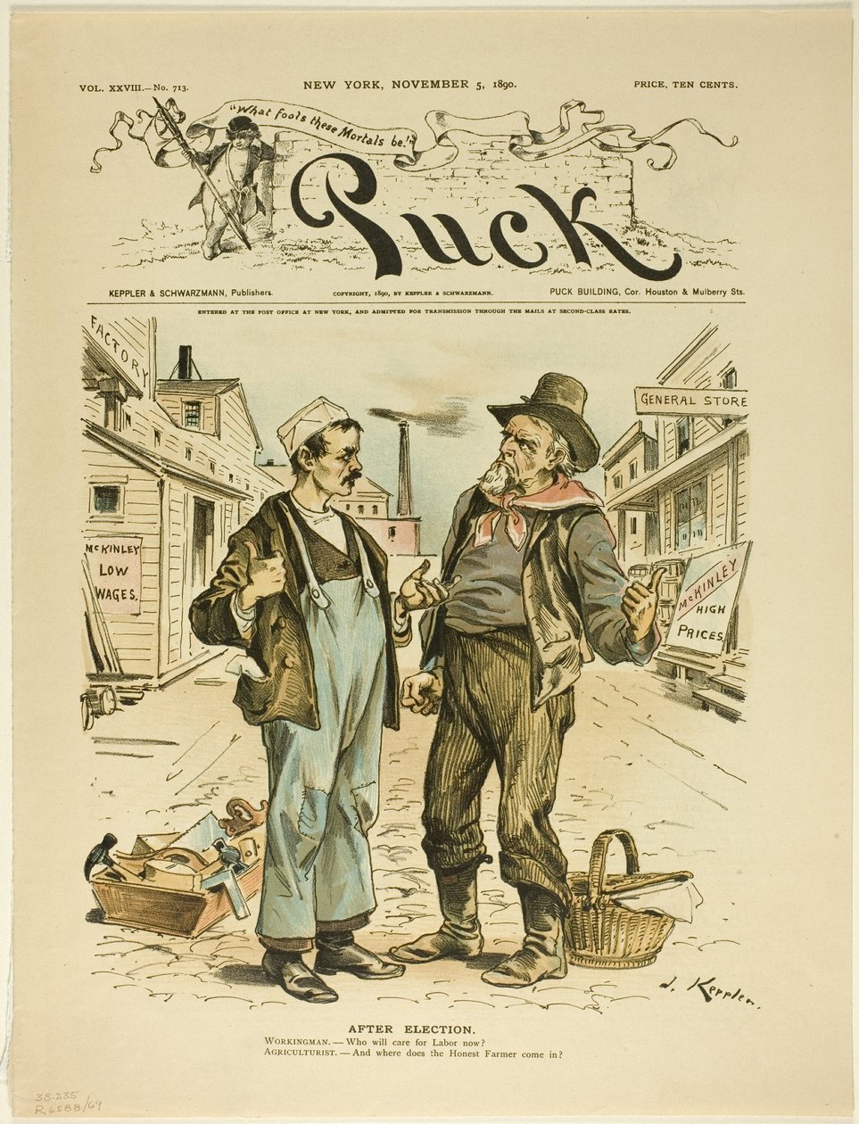 Efter valet, från Puck av Joseph Keppler