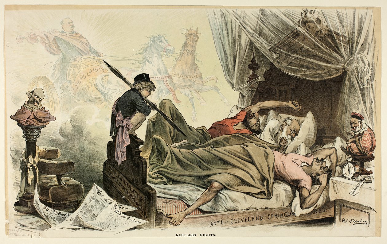 Restless Nights, från Puck av Joseph Keppler