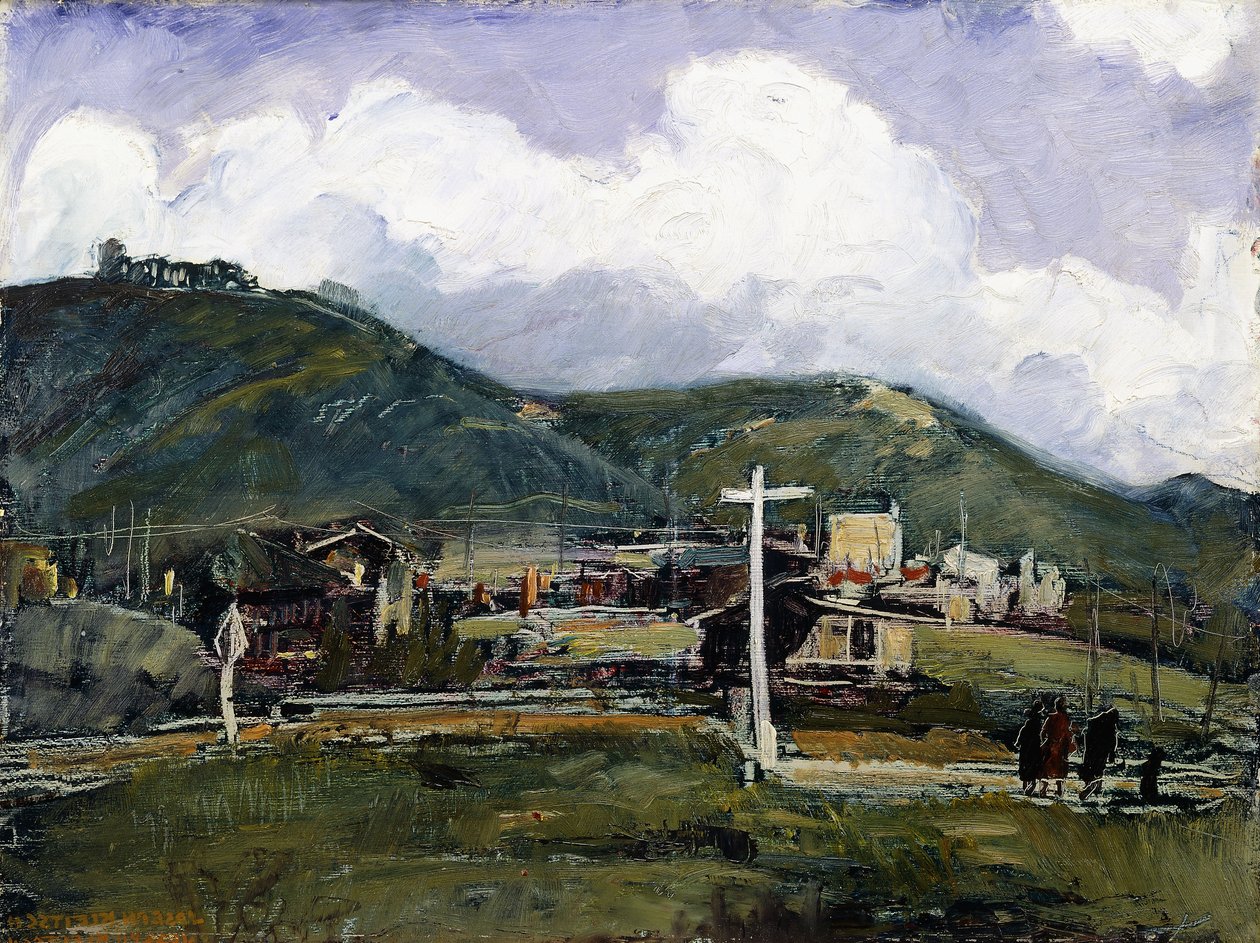 Rainy Day, Laguna (olja på masonit) av Joseph Kleitsch