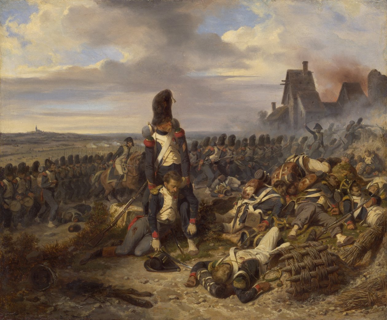 Stridsplats, ca 1825 av Joseph Louis Hippolyte Bellange