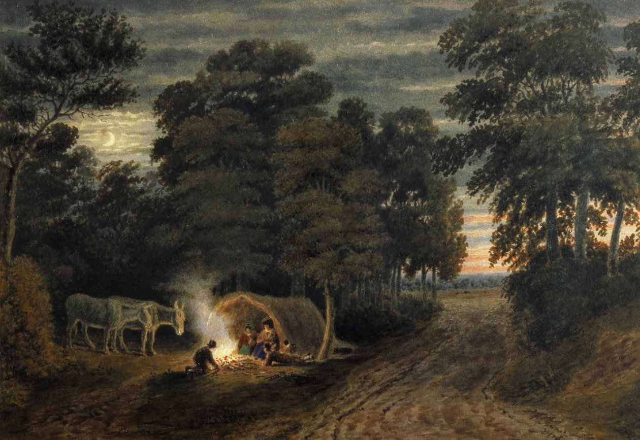 Ett zigenarläger av Joseph Mallord William Turner