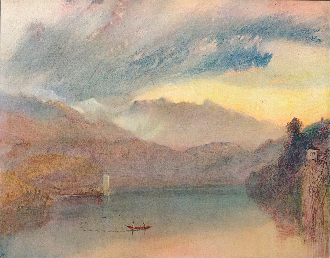 En schweizisk sjö, 1909 av Joseph Mallord William Turner