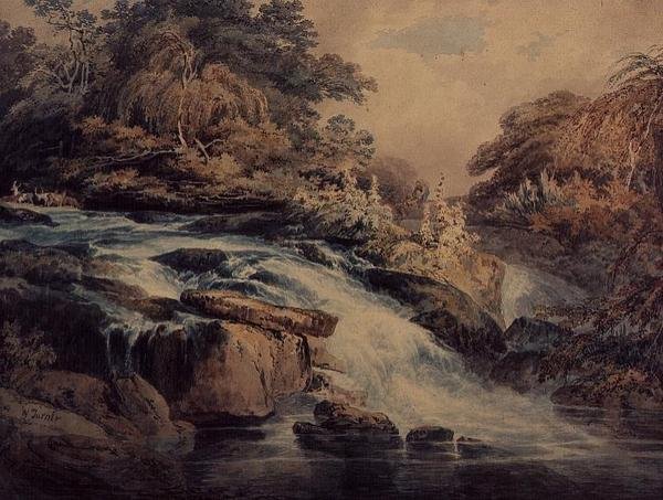 Cascade på Hampton Court av Joseph Mallord William Turner