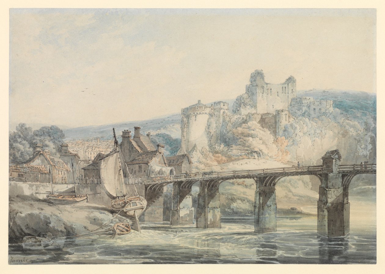 Chepstow Castle av Joseph Mallord William Turner