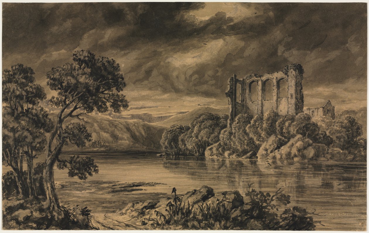Egremont Castle, Cumberland. av Joseph Mallord William Turner