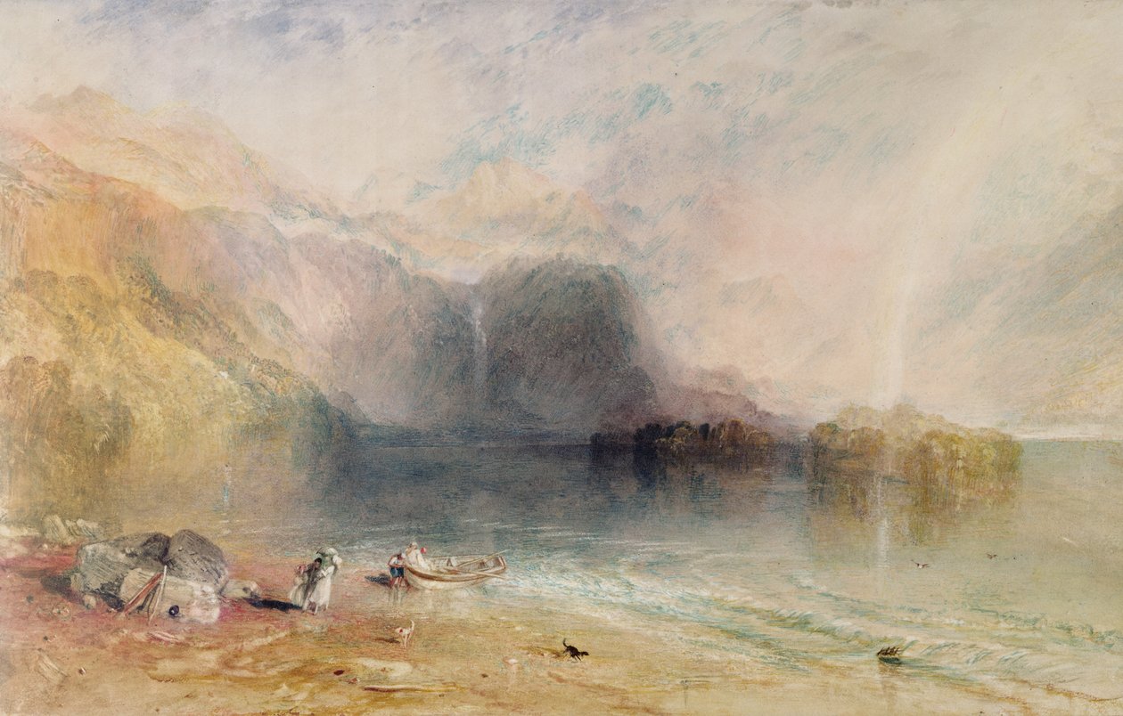 Keswick Lake, Cumberland, 1835 av Joseph Mallord William Turner