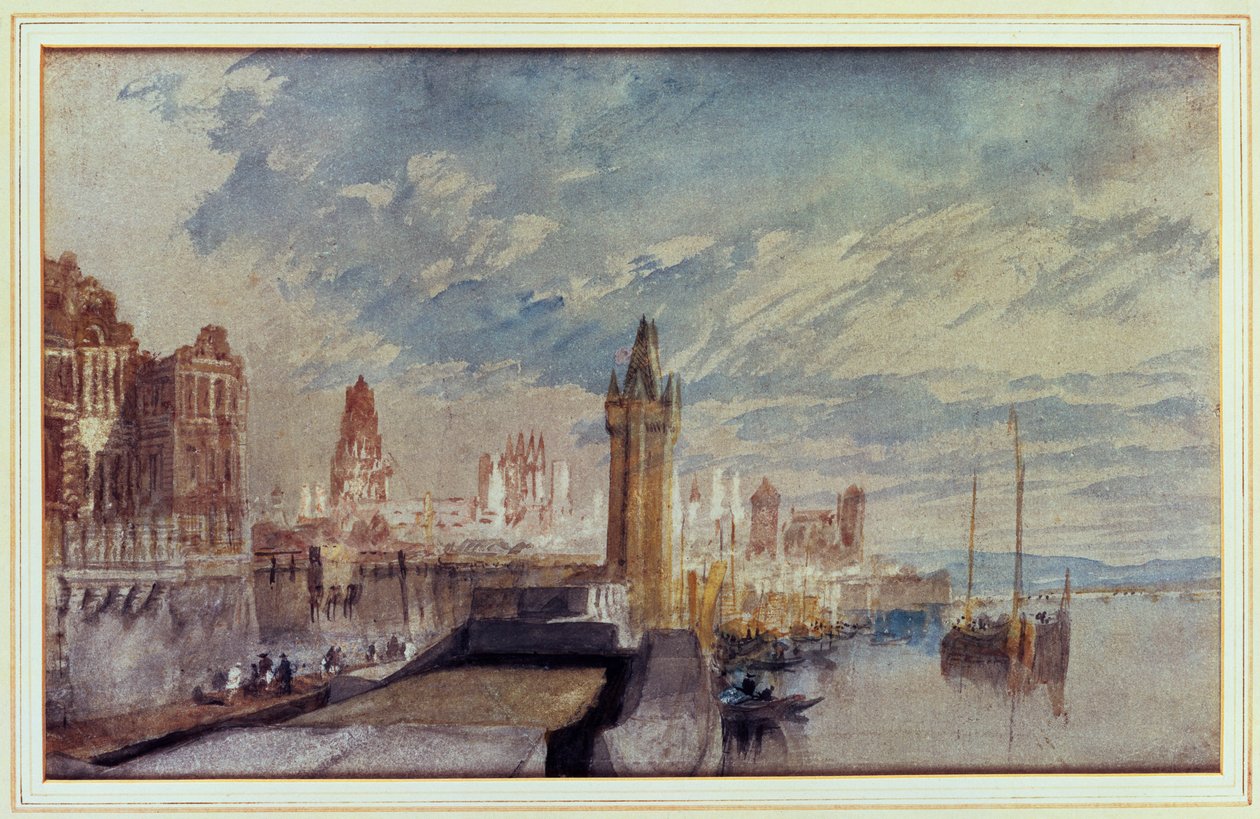 Mainz vid Rhen av Joseph Mallord William Turner
