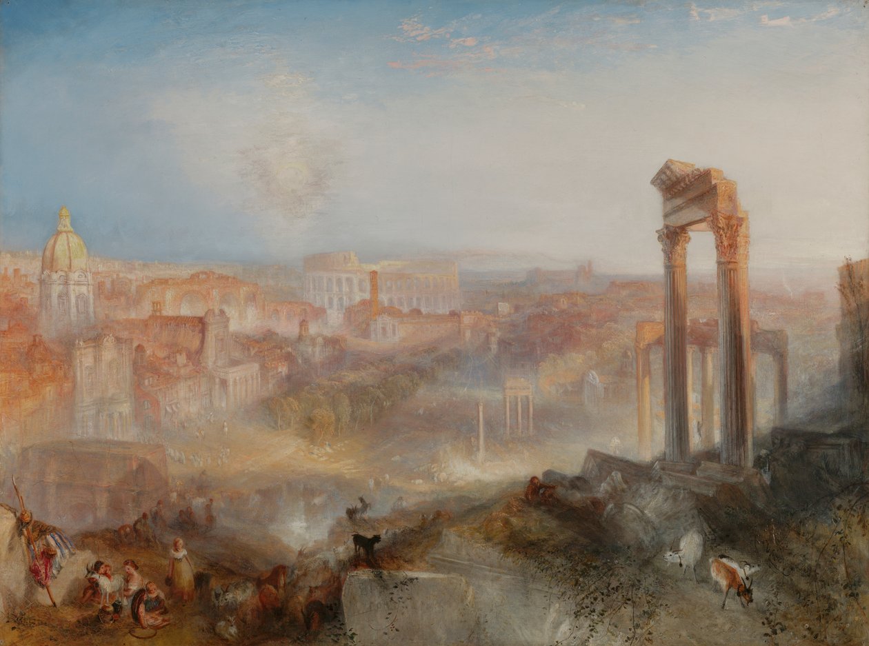 Moderna Rom, Campo Vaccino av Joseph Mallord William Turner