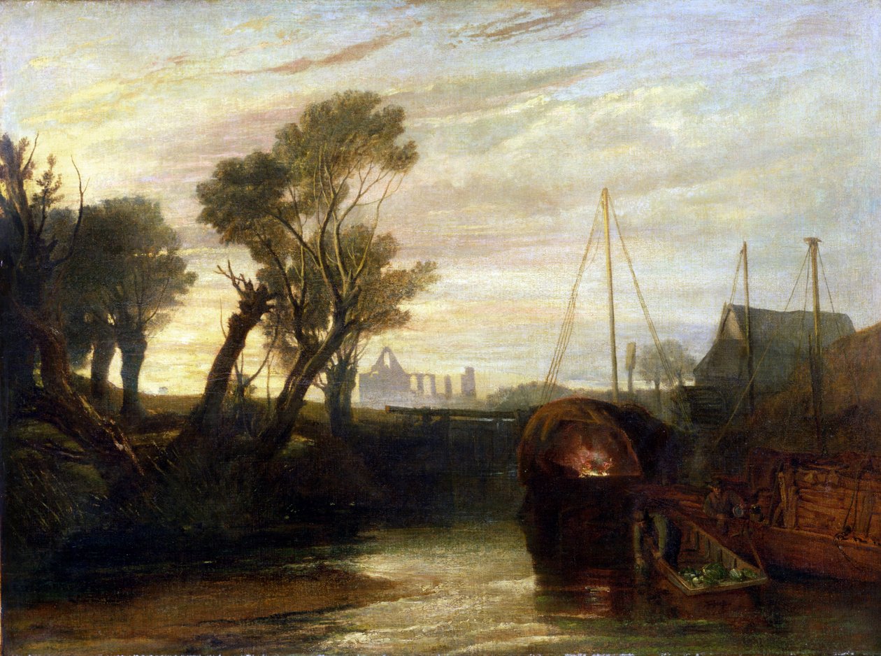 Newark Abbey av Joseph Mallord William Turner