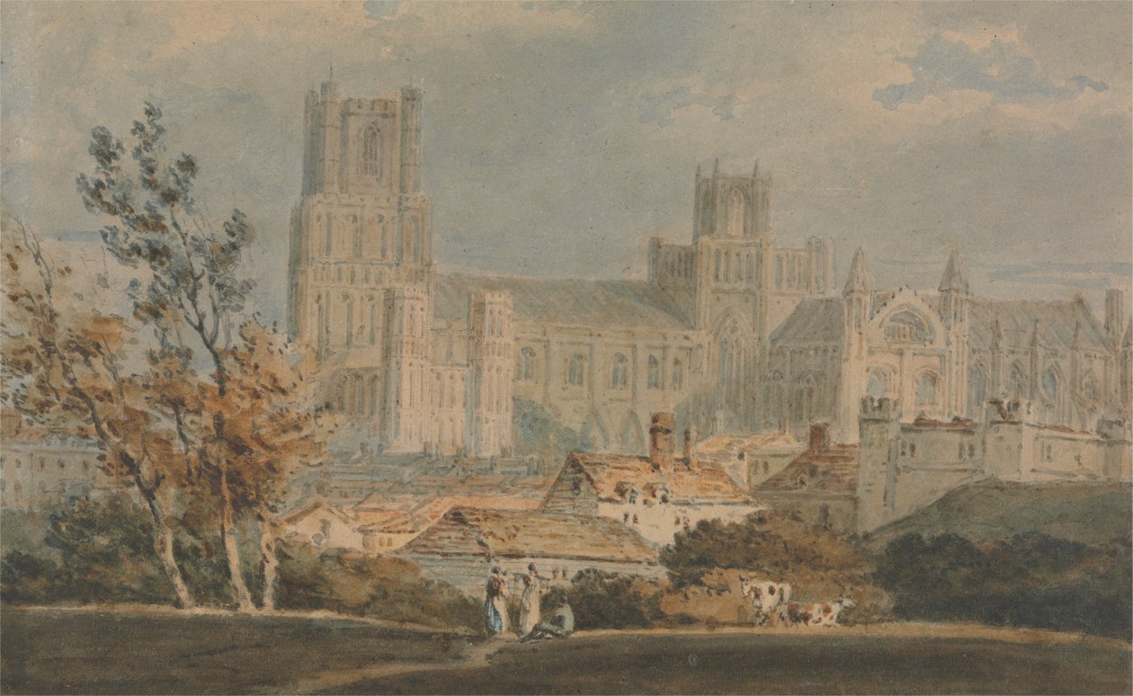 Utsikt över Ely-katedralen av Joseph Mallord William Turner