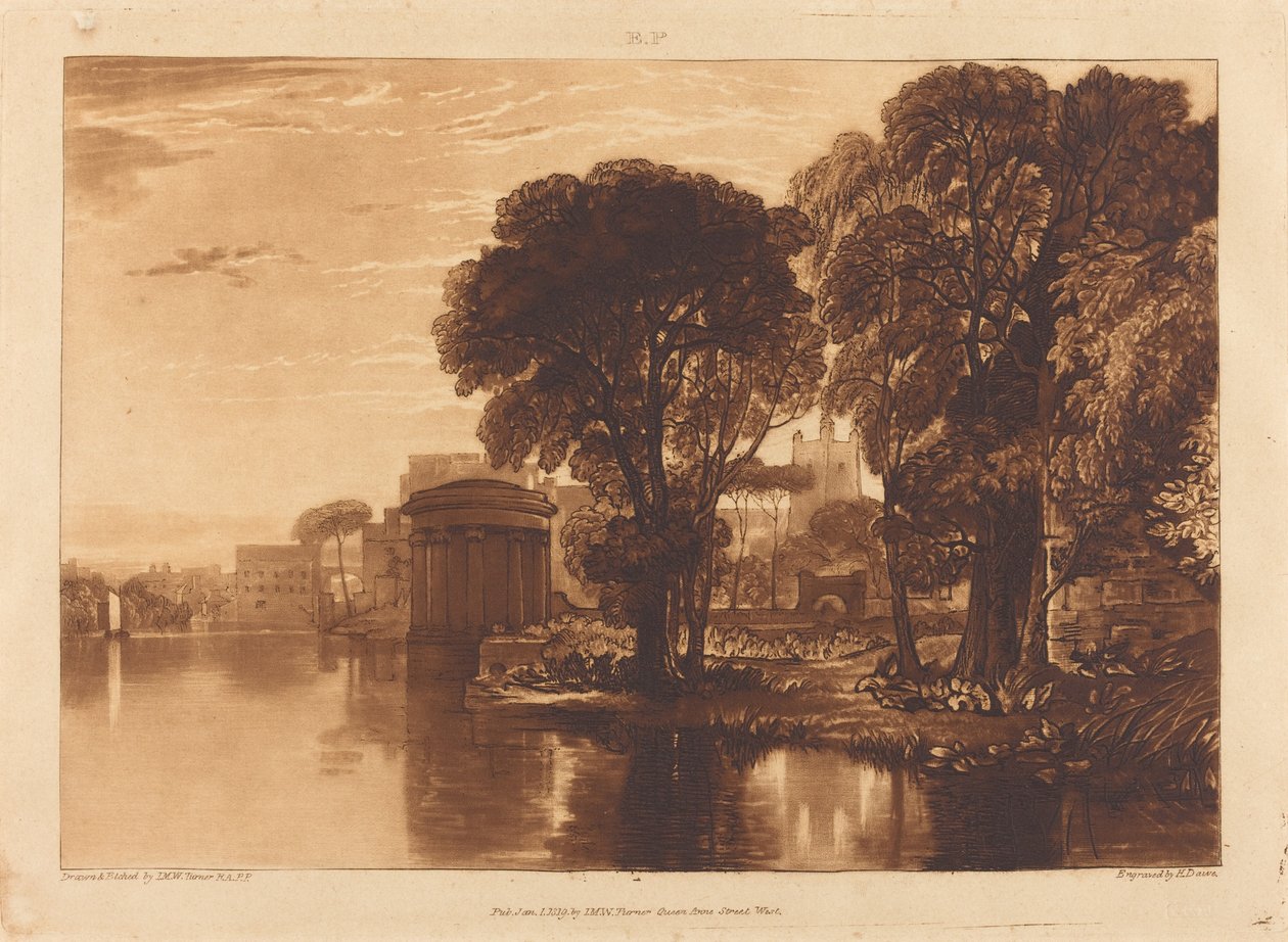 Isleworth av Joseph Mallord William Turner and Henry Edward Dawe