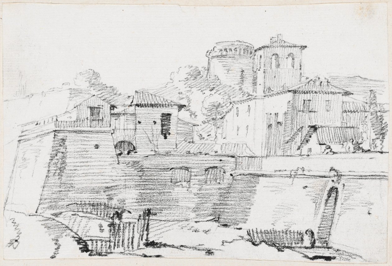 En befäst stad i Italien av Joseph Marie Vien