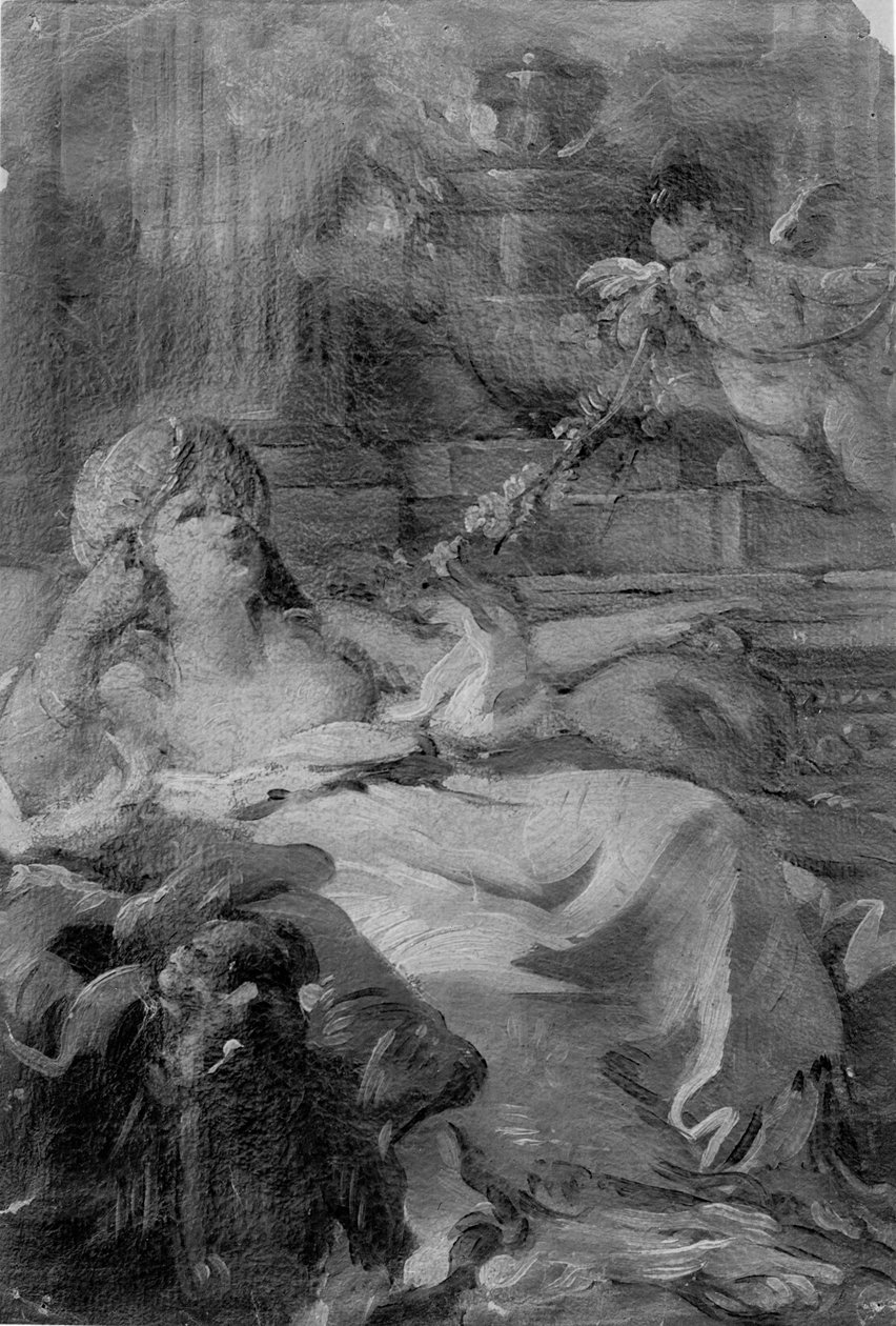 Liggande kvinna, 1700-talet. av Joseph Marie Vien the Elder