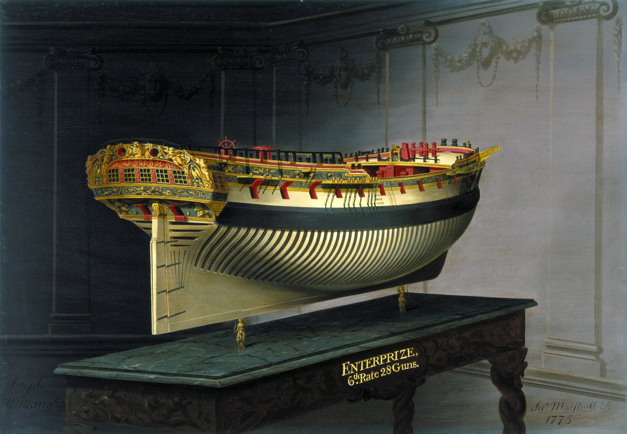 HMS Enterprise, 1775 av Joseph Marshall
