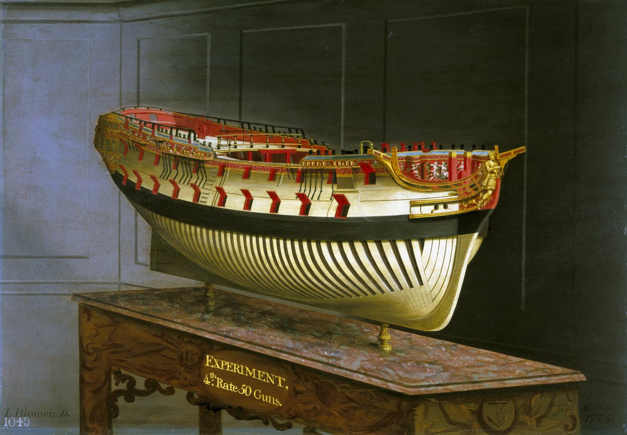HMS Experiment, 1775 av Joseph Marshall