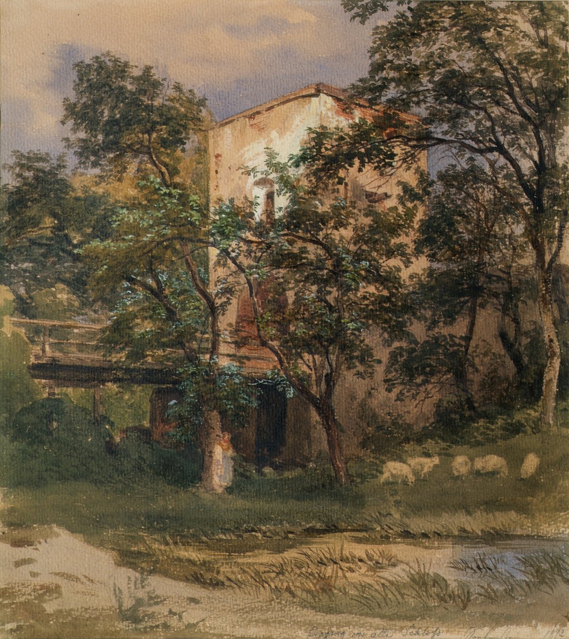 Ingång till slottet Seebenstein av Joseph Martin Höger