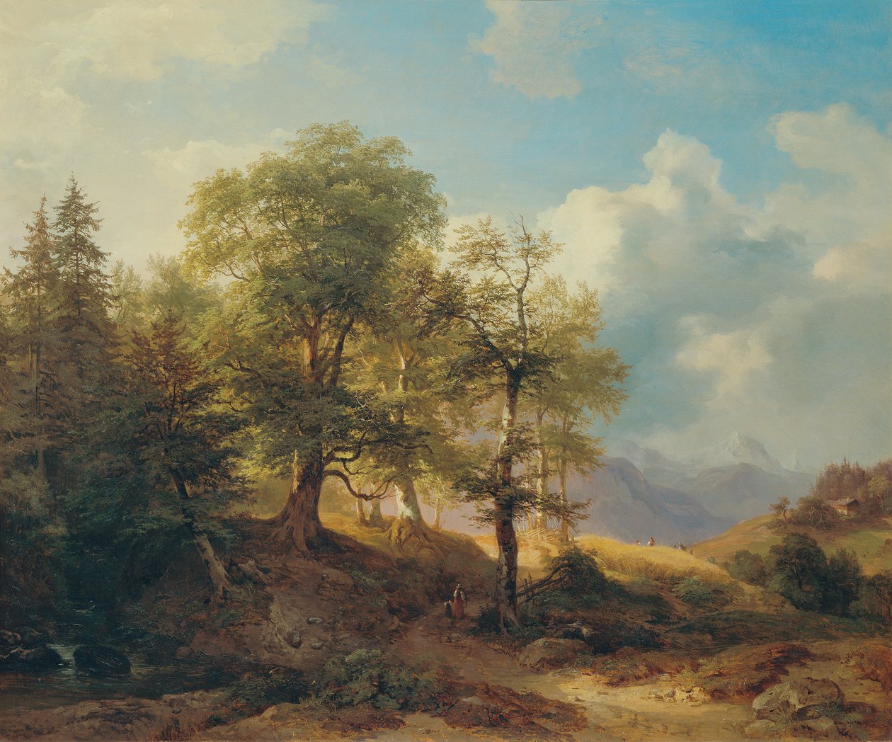 Sommarlandskap i de höga bergen av Joseph Martin Höger