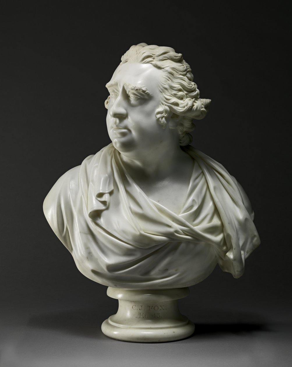 Charles James Fox (1749-1806) 1792 (marmor) av Joseph Nollekens