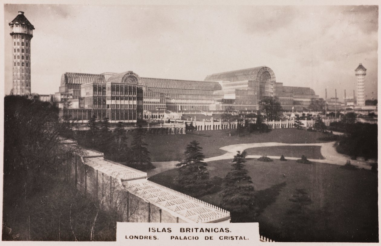 Utsikt över Crystal Palace i London av Joseph Paxton