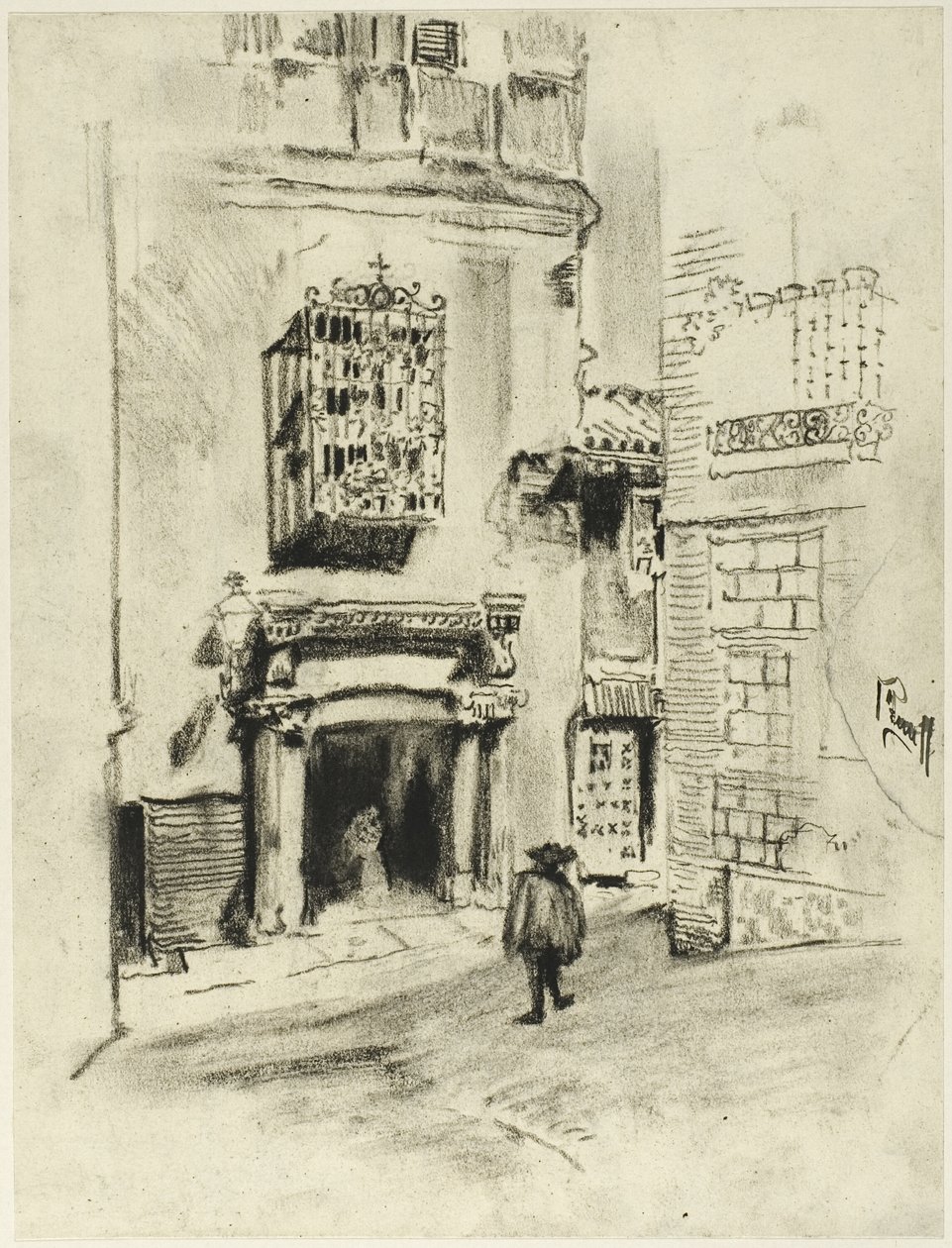 En dörröppning, Toledo av Joseph Pennell