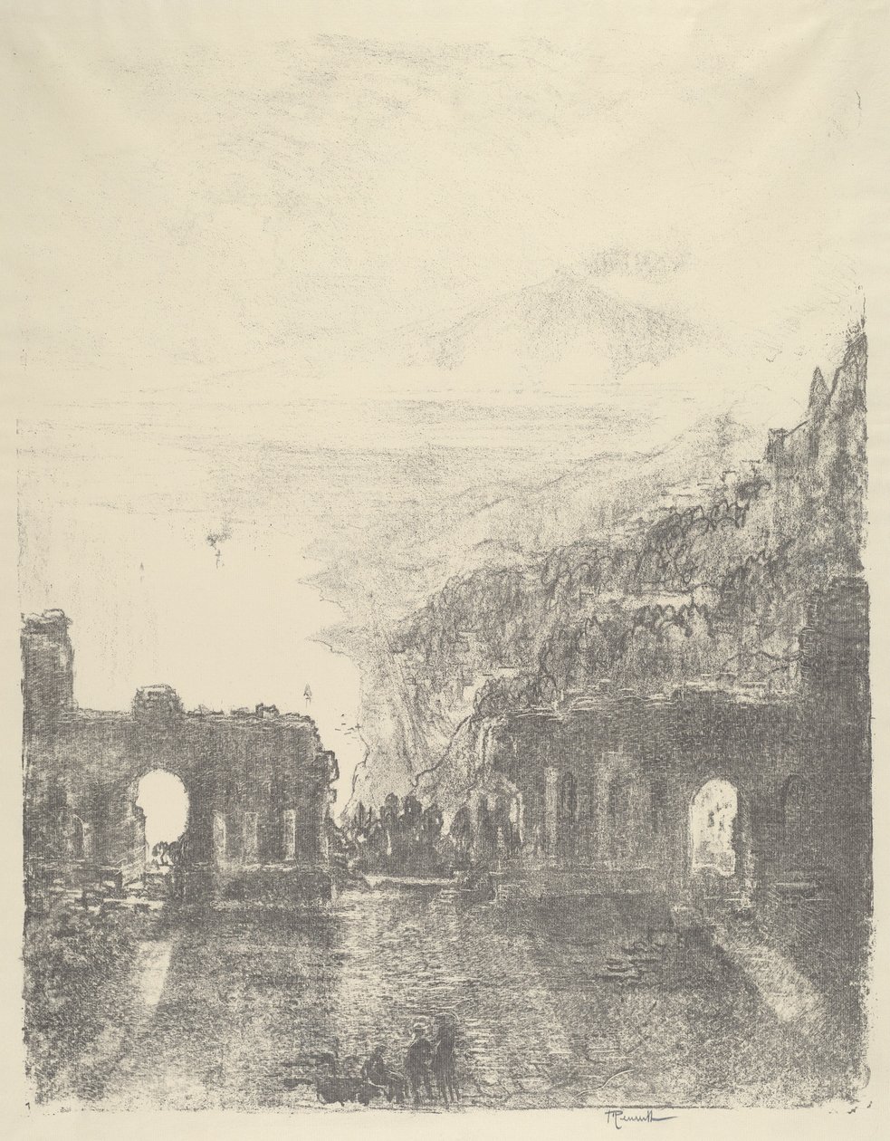 Aetna över Taormina, 1913. av Joseph Pennell