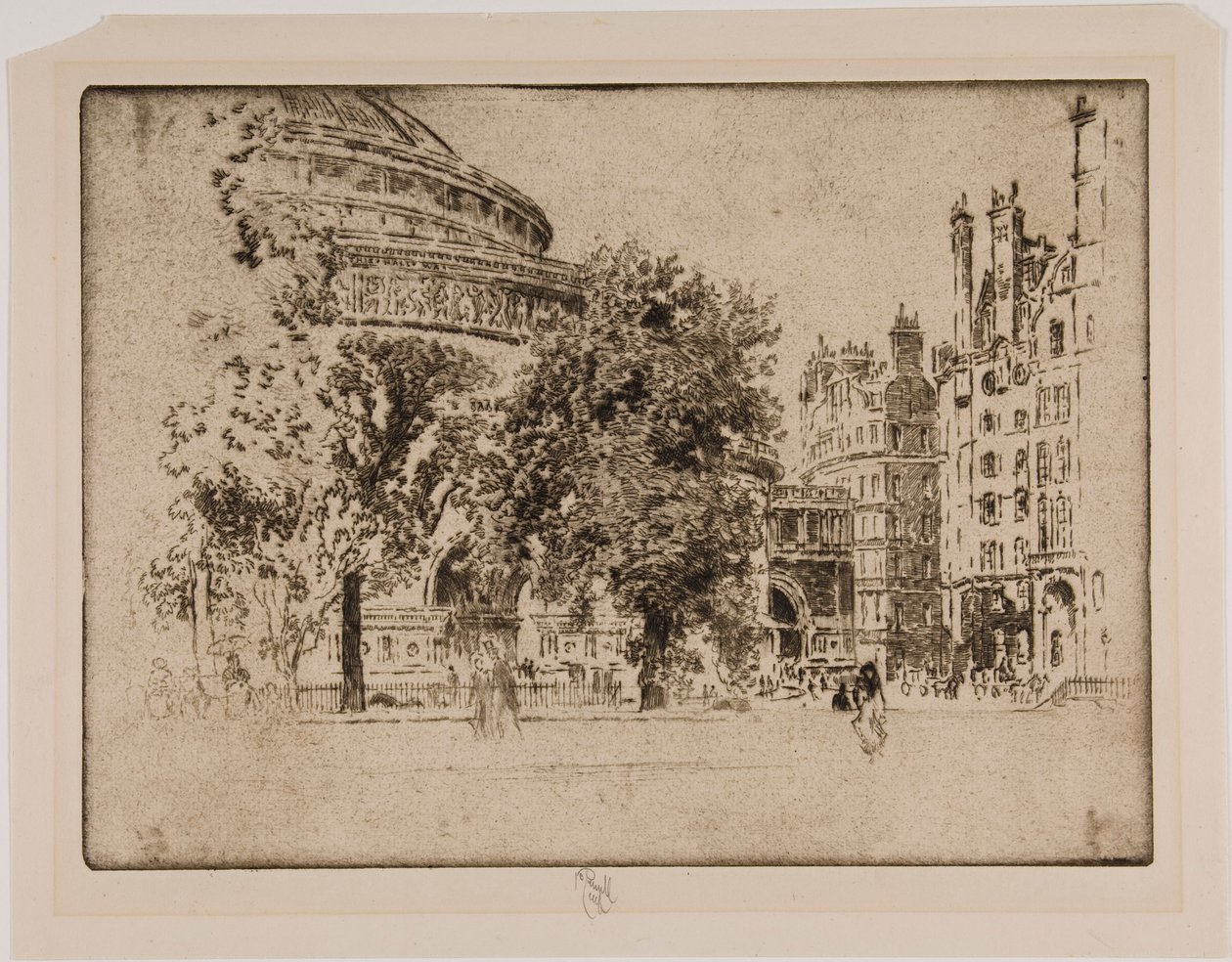 Albert Hall, London av Joseph Pennell