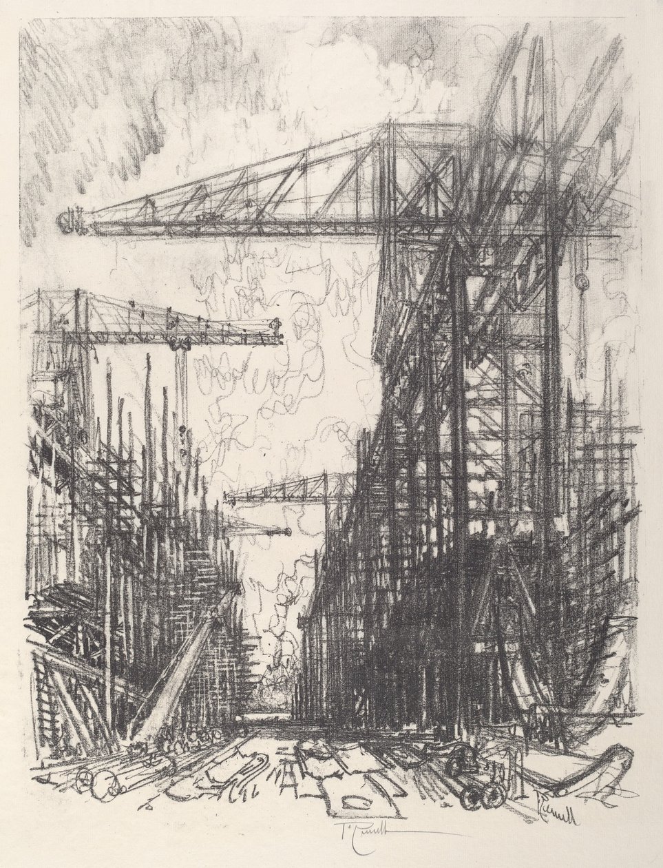 Byggnadsförstörare, No.I, 1917. av Joseph Pennell