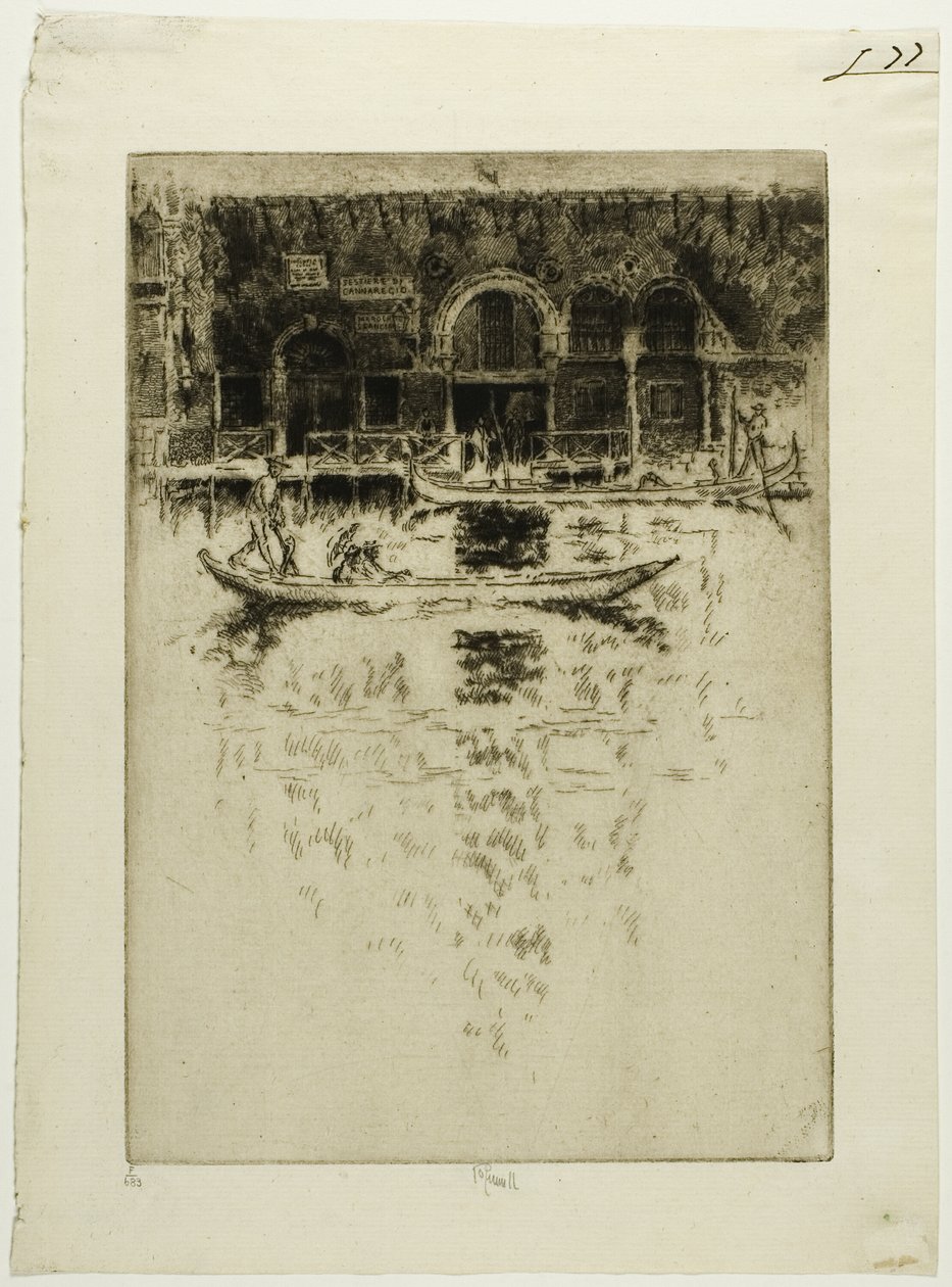 Bysantinska palatset, Venedig av Joseph Pennell