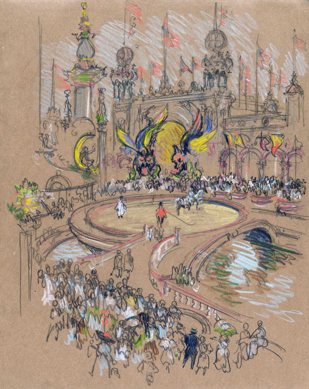 Coney Island av Joseph Pennell