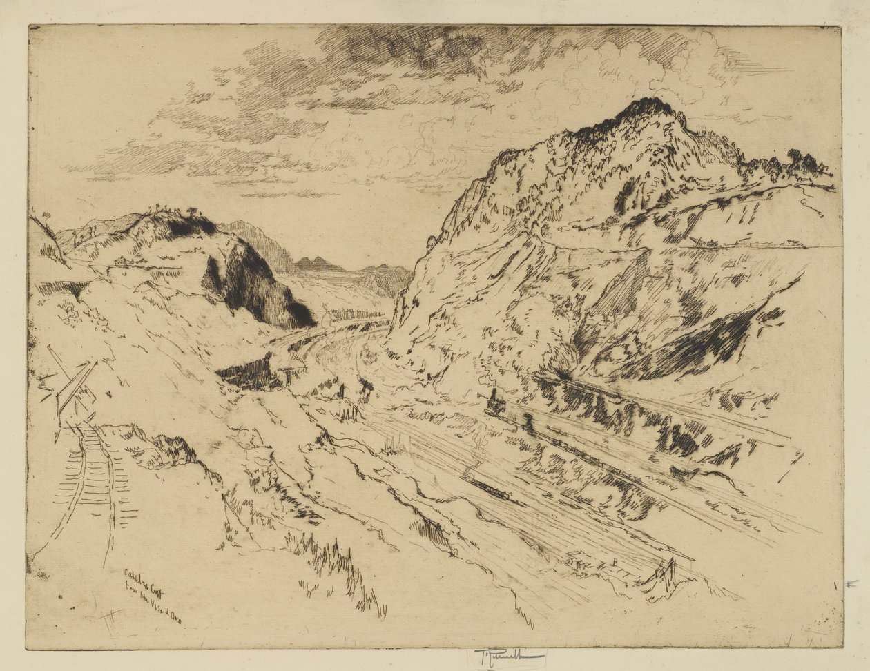 Snake Cut, Panama av Joseph Pennell
