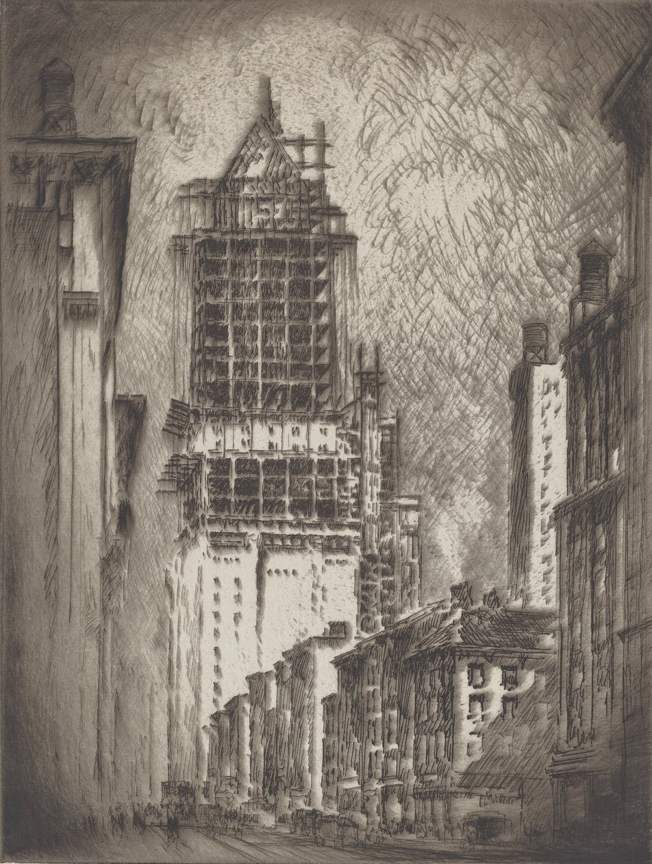 Logi för herrar, 1923. av Joseph Pennell