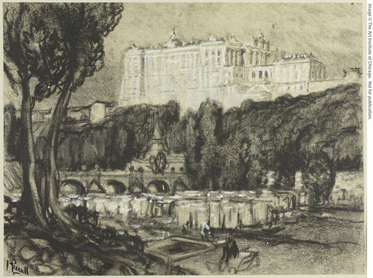 Madrid: Palatset av Joseph Pennell