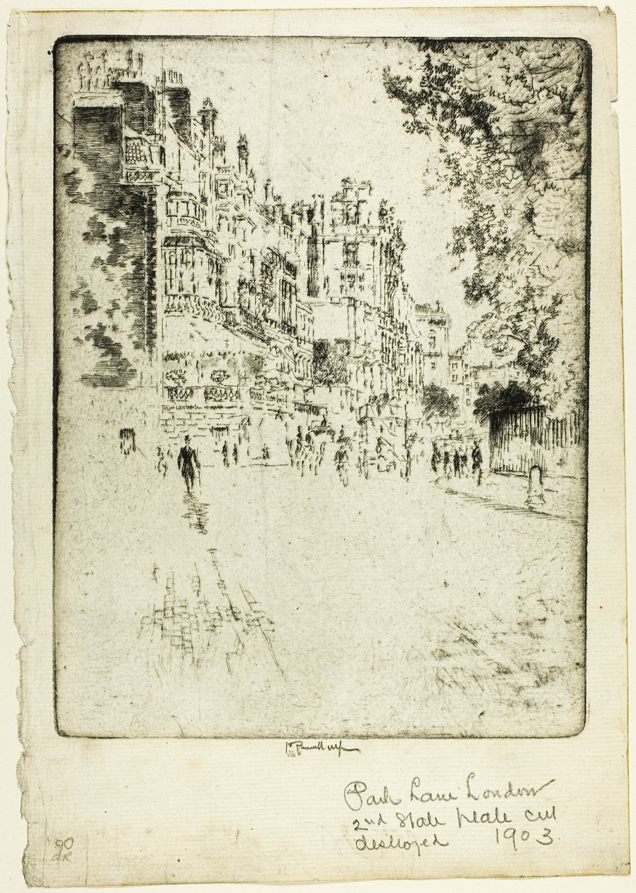 Park Lane av Joseph Pennell