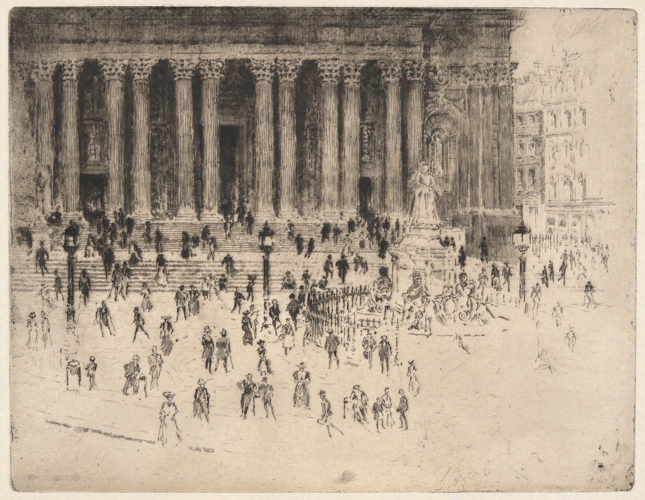 Trottoar St. Paul av Joseph Pennell