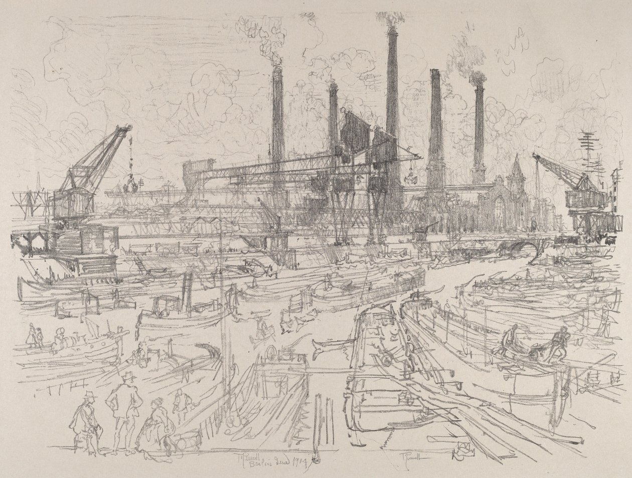 Power-House, Berlin av Joseph Pennell