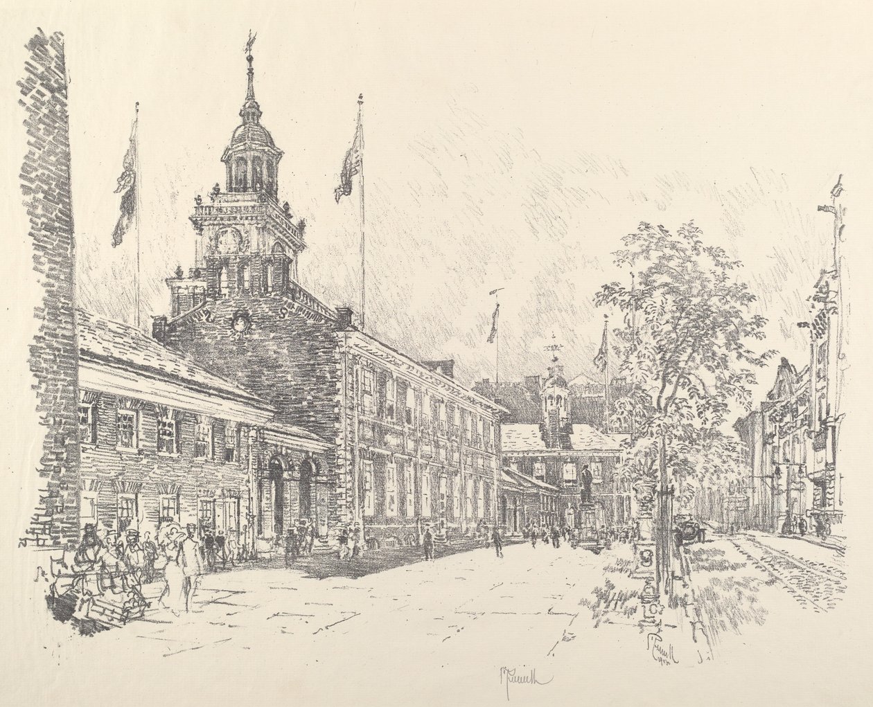 Statsbyggnader, 1912. av Joseph Pennell