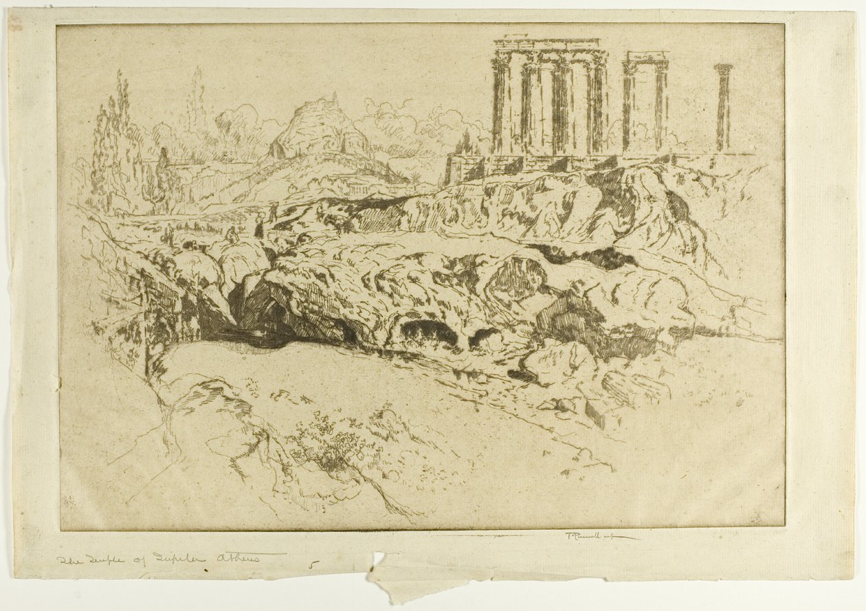 Jupiters tempel, Aten av Joseph Pennell