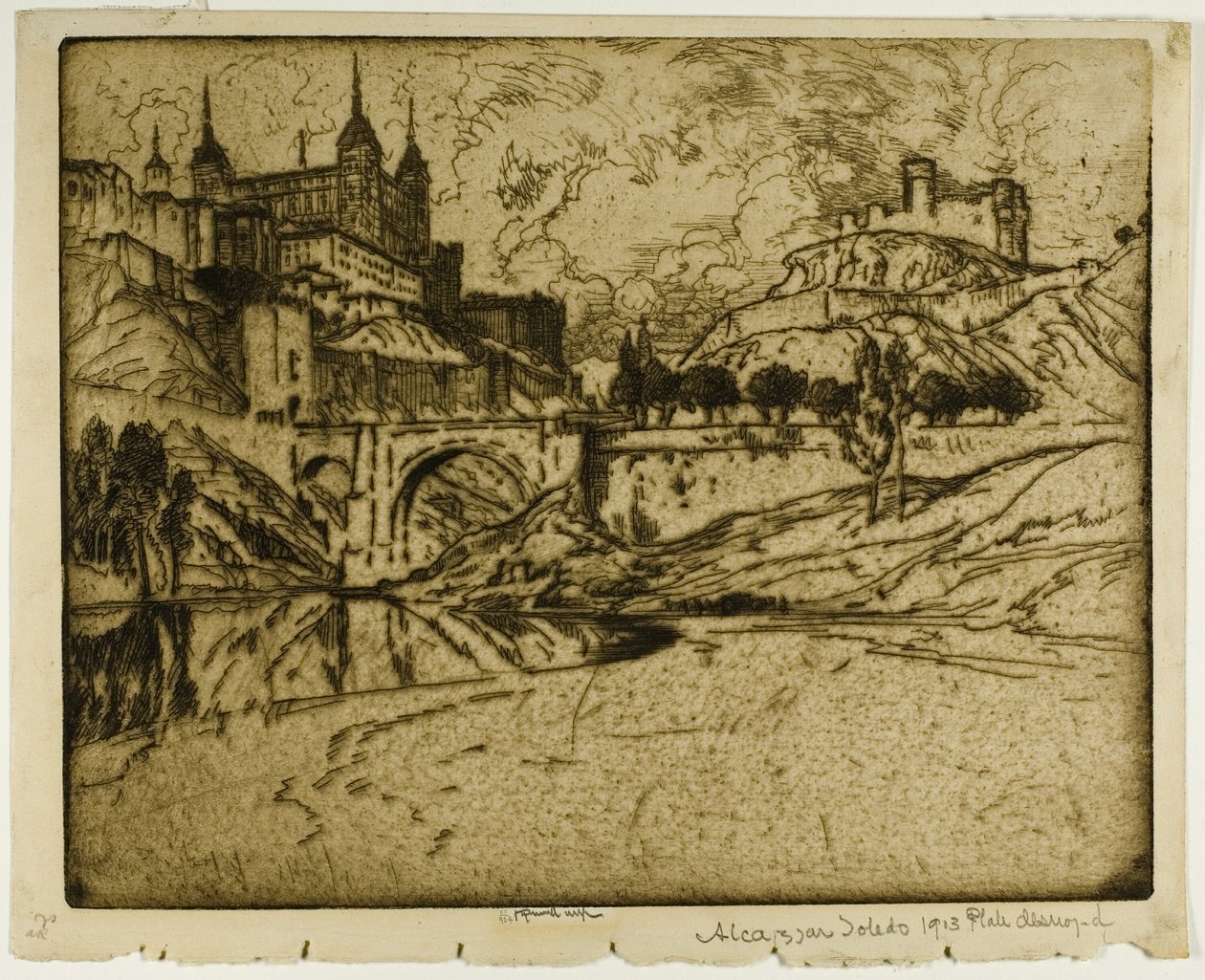 Alcazar, Toledo av Joseph Pennell